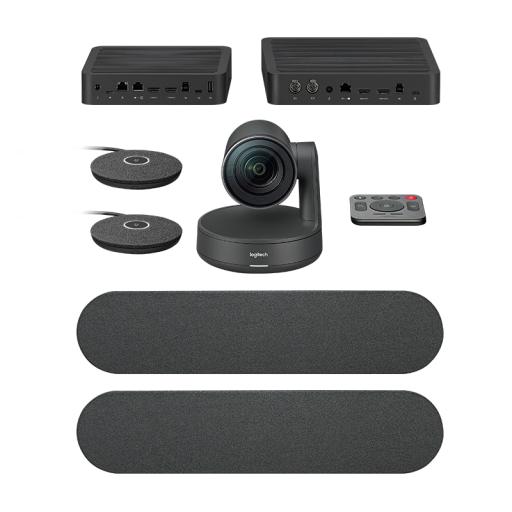 [LOGITECH_960-001225] Logitech Sistema de Videoconferencia Logitech Rally Plus para Salas Grandes Color Negro