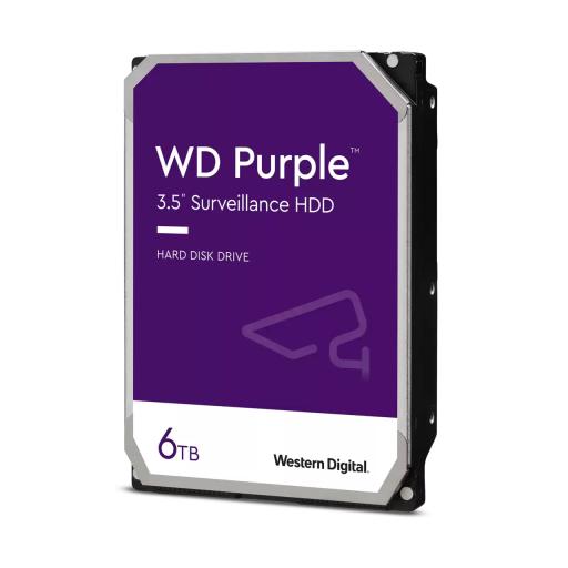 [WESTERNDIGITAL_WD64PURZ] Western Digital Disco Duro PURPLE de 6TB / 3 AÑOS DE GARANTÍA / Para Videovigilancia