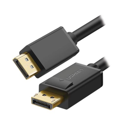 [UGREEN_10245] Ugreen Cable DisplayPort 1.2 Macho a Macho/ Longitud 1.50 m / Versión DP1.2 / Soporta 4K@60Hz; 2K@144Hz / Soporta 3D / Color profundo de 8 y 10 bits / Blindaje Interno Múltiple / Cobre Estañado 28AWG  / Botón de Liberación