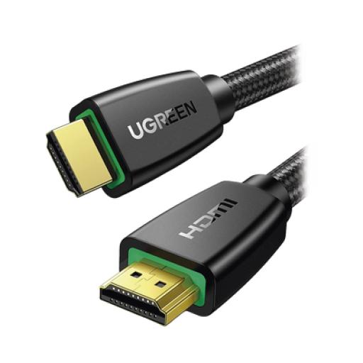 [UGREEN_40412] Ugreen Cable HDMI 2.0  de Nylon Trenzado / 5 m / 4K@60Hz / HDR / 3D / HEC (Canal Ethernet HDMI) / ARC (Canal de Retorno de Audio / Color Profundo de 48 bits / Audio de 32 canales / HDCP 2.2 /Audio DTS: X / 18 Gbps / Blindaje de 4 capas