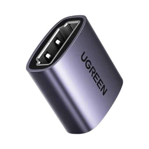 [UGREEN_90592] Ugreen Adaptador HDMI 2.1 8K@60Hz / 8K@60Hz / Compatible con eARC, HEC, HDCP, 3D, HDR / Dolby Atmos / Dolby Visión / 7.1 5.1 Canales de Audio / DTS / Hembra a Hembra / Máxima Durabilidad / Carcasa de Aluminio