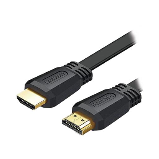 [UGREEN_50821] Ugreen Cable HDMI 2.0 Plano de 5 m / 4K@60Hz / HDR / 3D / HEC (Canal Ethernet HDMI) / ARC (Canal de Retorno de Audio) / Color Profundo de 48 bits / Audio de 32 canales / HDCP /Audio Dolby True HD 7.1 / 18 Gbps / Estañado y Triple Blindaje / Anti Interfere