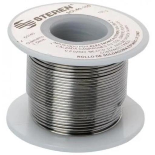 [STEREN_SOL60-100] Steren Rollo de Soldadura Steren 100g con Aleación de Estaño-Plomo 60/40