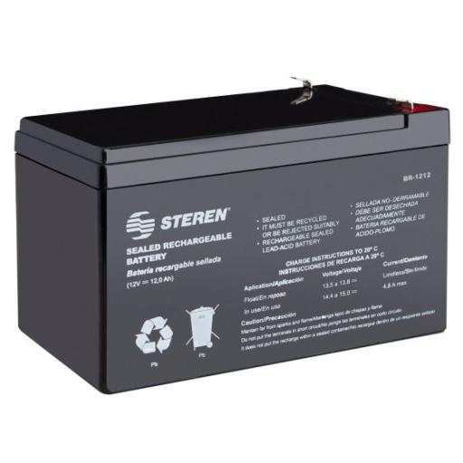 [STEREN_BR-1212] Steren Batería Steren Sellada Ácido-Plomo 12Vcc 12Ah