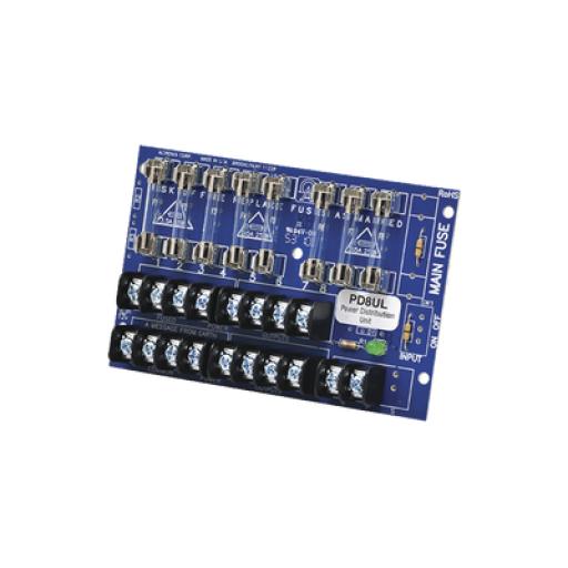 [ALTRONIX_PD8UL] Altronix Tablero distribuidor de voltaje, 8 salidas con fusible de protección. Para uso con Fuentes de poder ALTRONIX.