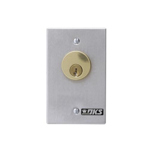 [DOORKING_1206-080] DoorKing Interruptor con llave con cilindro Mortise para interior