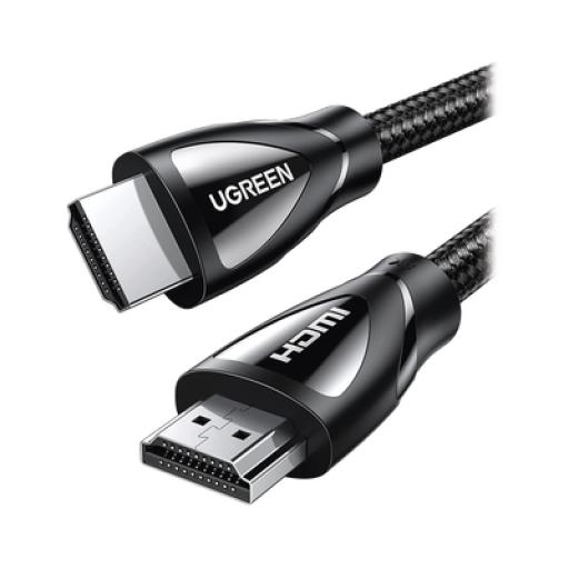 [UGREEN_80405] Ugreen Cable HDMI 2.1 de Nylon Trenzado / 5 Metros / 8K@60Hz/4K@120Hz / eARC (Canal de Retorno de Audio / HDR10+ / VVR / HEC (Canal Ethernet HDMI) / ALLM / 3D / Dolby Atmos / Dolby Visión / 48 Gbps / Mayor Duración.