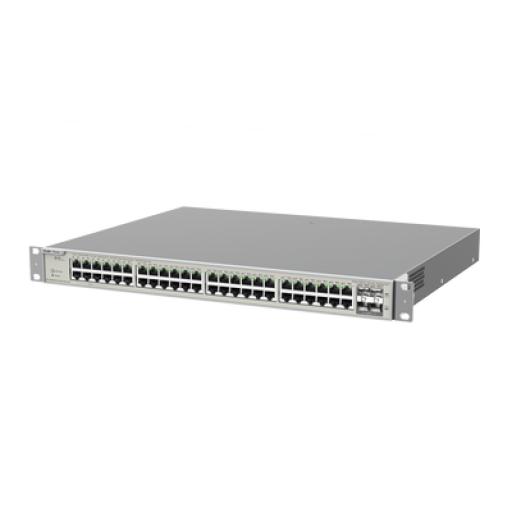 [RUIJIE_RG-NBS5200-48GT4XS-UP] RUIJIE Switch Administrable Capa 3 con 48 puertos Gigabit PoE 802.3af/at + 4 SFP+ para fibra 10Gb, gestión gratuita desde la nube, 740W