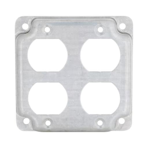 [RACO_HUB-907C] Raco Cubierta de 4" para 2 Contactos Dúplex.