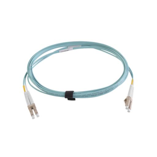 [SIEMON_FJ2-LCLC5L-05AQ] Siemon Jumper de Fibra Óptica Multimodo 50/125 XGLO OM3, LC-LC Duplex, OFNR, Color Aqua, 5 Metros