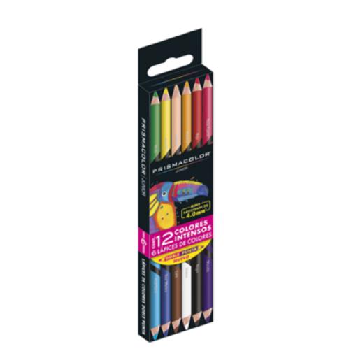 [PAPERMATTE_2068523] PAPERMATTE  Colores Prismacolor Junior Doble Punta C/6 Pzas 12 colores intensos