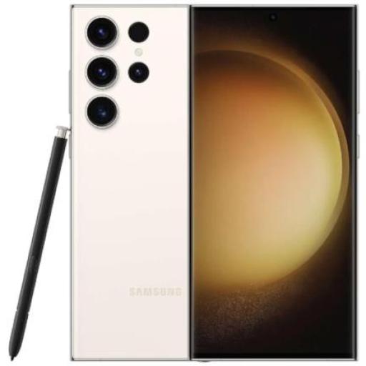 [SAMSUNG_SM-S918BZEKGTO] Samsung Smartphone Samsung S23 Ultra 6.8" 256GB/12GB Cámara 200MP+12MP+10MP+10MP/12MP Octacore Android 13 Color Crema