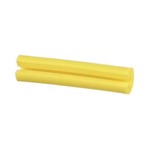 [PANDUIT_NWSLC-2Y] Panduit Manguito Porta Etiquetas de Identificación, Para Fibra Simplex de 2 mm, 1 in de Largo, Color Amarillo, Paquete de 100pz   