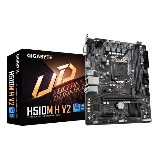 [GIGABYTE_H510M H V2] Tarjeta Madre Gigabyte Micro-ATX H510M H V2, S-1200, Intel H470 Expres