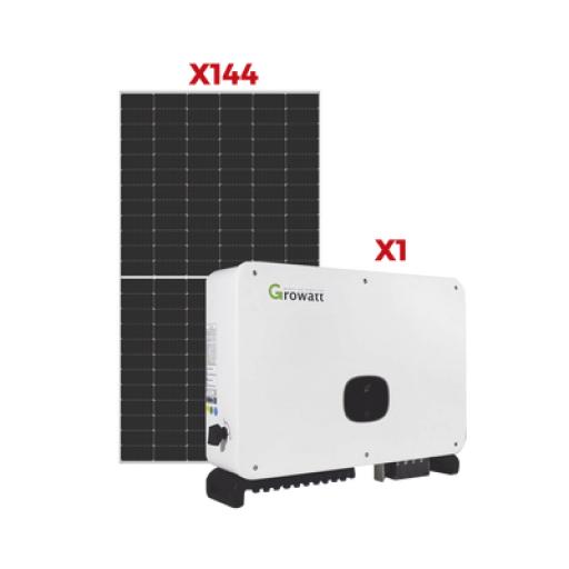 [SYSCOM_FREEGROWATT70K] Syscom Kit de promocion 1 week 144 Modulos + Inversor 70kW