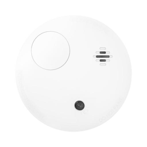 [HIKVISIONDIGITALTECHNOLOGY_DS-PDSMK-E-WB] Hikvision Digital Technology (AX PRO) Detector de Humo Fotoeléctrico Inalámbrico para Panel de Alarma HIKVISION / Interior / Soporta Funcionalidad Autónoma