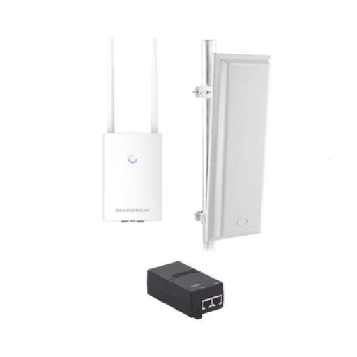 [GRANDSTREAMNETWORKS_GWNTXP90] Grandstream Networks Kit de radio GWN7605LR con antena TXS25619DP, para amplia cobertura de WiFi en 90º, frecuencia (2.4 a 2.5 GHz) y (5.1 a 6.5 GHz), 1.27 Gbps y administración desde la nube gratuita