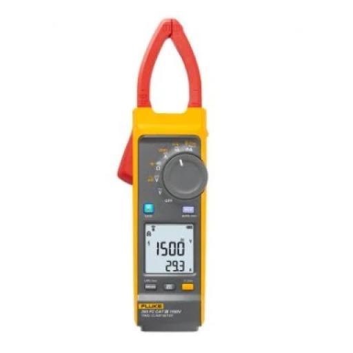 [FLUKE_FLUKE-393FC] Fluke Pinza Amperimétrica CC/CA de Verdadero Valor Eficaz con iFlex CAT III 1500 V. Ideal para Sistemas Solares, Eólicos, Baterías, Inversor, etc.