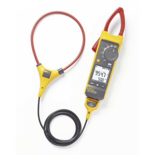 [FLUKE_FLUKE-393FC] Fluke Pinza Amperimétrica CC/CA de Verdadero Valor Eficaz con iFlex CAT III 1500 V. Ideal para Sistemas Solares, Eólicos, Baterías, Inversor, etc.