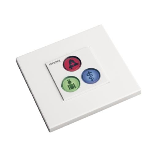[IBERNEX_NX0394] IBERNEX Modulo de 3 Botones iluminados / Alarma / Cancelar y Código Azul / BUS RS485 / Compatible con NX0019/B, NX1021 Y NX0015