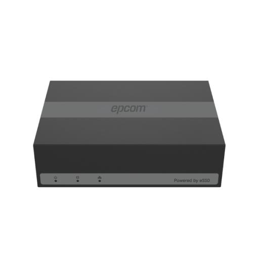 [EPCOMPROFESSIONAL_EXQ04TURBO] EPCOM PROFESSIONAL DVR 4 Megapíxel Lite / 4 Canales TurboHD + 1 Canal IP / 15 Días de Grabación / Unidad de Estado Solido Incluido / H.265+ / Acusense Lite (Evita Falsas Alarmas) / Diseño Ultra Compacto / Extra Silencioso / eSSD de 480 GB