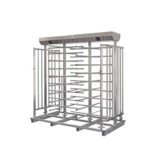 [ACCESSPRO_XT-200-L] AccessPRO Torniquete Doble de Cuerpo Completo / 100% Acero Inoxidable / Diseño Elegante 