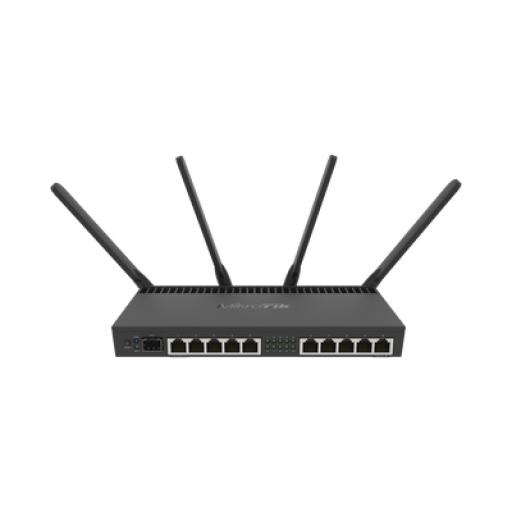 [MIKROTIK_RB4011IGS+5HACQ2HND-IN] Mikrotik Router con Wi-Fi 4x4 MU-MIMO, hasta 2 watts de potencia, antenas de 3 dBi, 10 puertos Gigabit, 1 Puerto SFP+