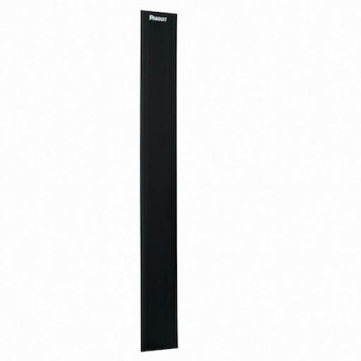[PANDUIT_WMPVHRCE] Panduit Tapa de Repuesto, Para Organizadores Verticales Panduit WMPV*, de PVC, 22.5 UR, Color Negro