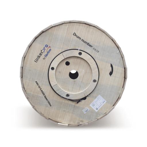 [FIBERHOME_MINI-ADSS-12C-S120/4KM] FiberHome Carrete de 4 km de Fibra Óptica Aérea Mini ADSS (ASU) G.652D, Monomodo de 12 Hilos, Exterior, Span 120, Loose Tube