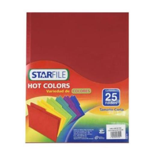 [STARFILE_PH0215] STARFILE Folder StarFile Hot Colors Tamaño Carta Color Vino 25 Pzas