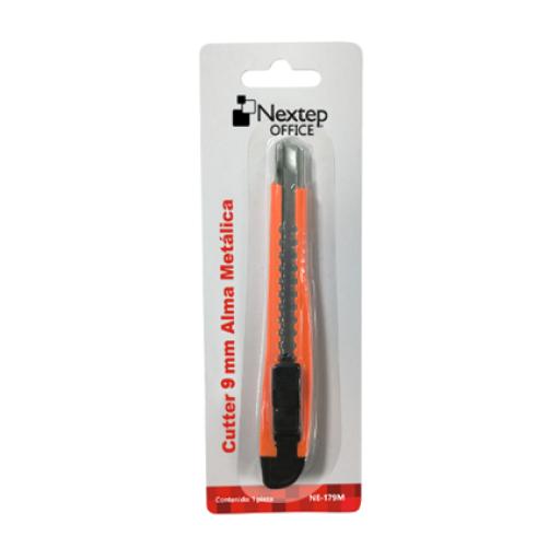 [NEXTEP_NE-179M] Nextep Cutter Plástico Nextep Chico Navaja 9mm Alma de Metal