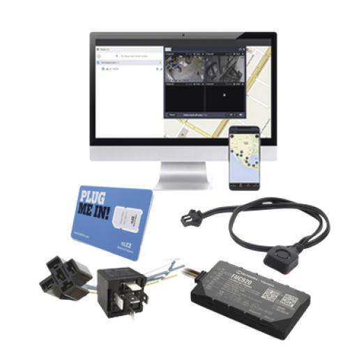 [TELTONIKA_FMC920KIT] Teltonika KIT de Localizador 4G LTE, SIM SIM30M2M, VOUCHER POR 1 Mes, Plataforma Por 1 Mes, Relevador y Botón de Pánico.