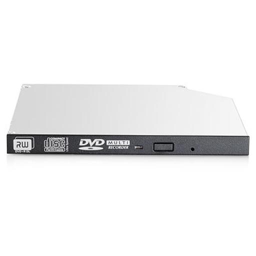 [HPE_726537-B21] HPE 9.5mm SATA DVD-RW (Jack-Black) Kit Grabadora DVD HP - Interno - Negro - 24x Lectura CD/24x Escritura CD/24x Reescritura CD - 8x Lectura DVD/8x Escritura DVD/8x Reescritura DVD - Doble capa Medios admitidos