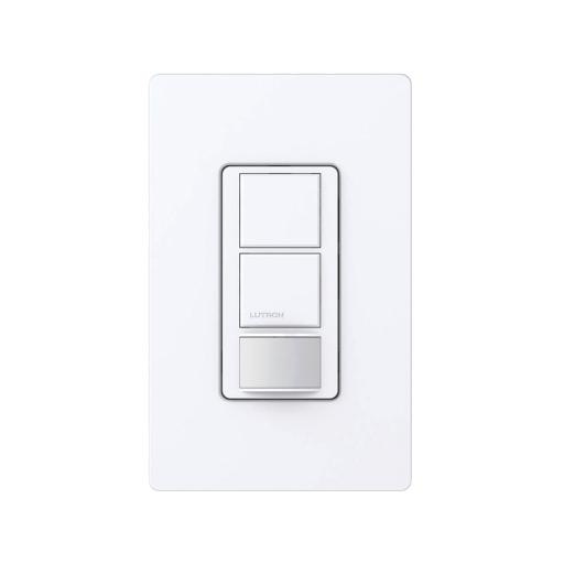 [LUTRON_MSOPS6DDVWH] Lutron (XCT) Apagador doble con sensor de presencia, ideal para salas de entretenimiento, conferencia, etc.
