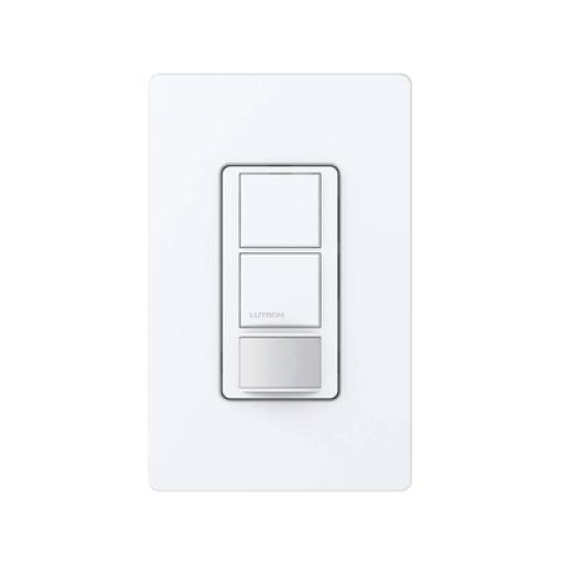 [LUTRON_MSOPS6DDVWH] Lutron (XCT) Apagador doble con sensor de presencia, ideal para salas de entretenimiento, conferencia, etc.