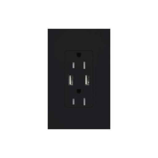 [LUTRON_SCR15UBTRMN] Lutron Tomacorriente 15A,con salida de carga USB
