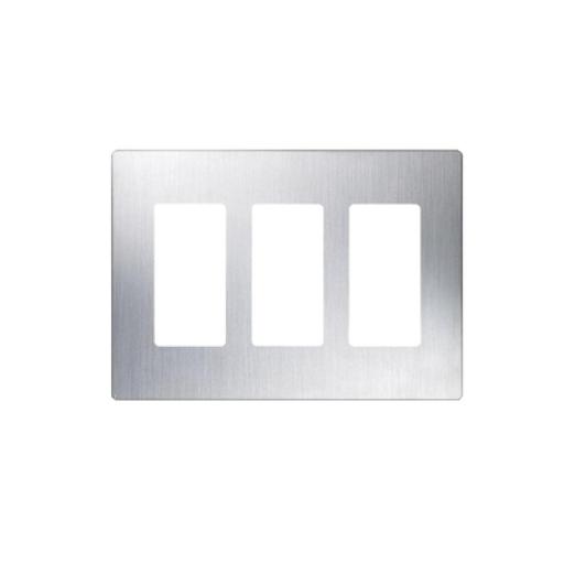 [LUTRON_CW3SS] Lutron Placa de pared 3 espacio, para atenuador (dimmer), switch ó control remoto PICO inalámbrico.