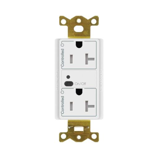[LUTRON_CAR2S20STRWH] Lutron Receptáculo con señal inalámbrica ClearConnect Lutron VIVE / 20 A, control inteligente en 1 conector.