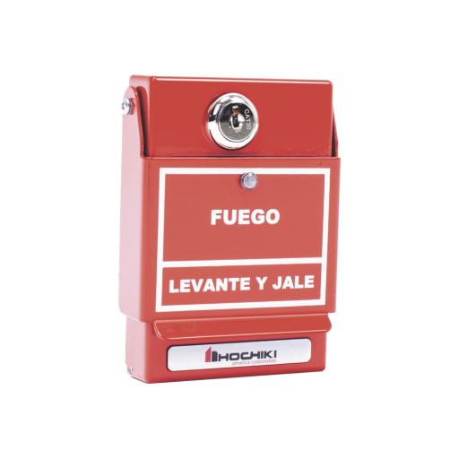 [HOCHIKI_DCP-AMS-KL-LP/S] Hochiki Estación Manual Direccionable De Doble Acción, En Español, Con Llave (0600-01570)