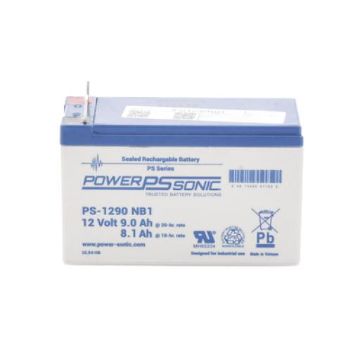 [POWER-SONIC_PS-1290-NB1] Power-Sonic Batería 12V, 9AH, Para Respaldo, Tecnologías AGM/VRLA, 5 Años Vida Útil, Terminales NB1, Reconocida UL 