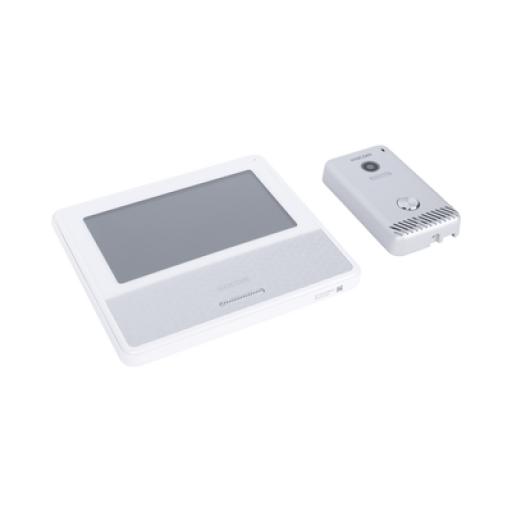 [KOCOM_KCV-S701IP2WW] Kocom KIT DE VIDEOPORTERO IP COLOR BLANCO / Apertura con app / Súper elegante / Monitor WIFI / soporta 4 monitores y 2 frentes de calle / Alimentacion 110vca