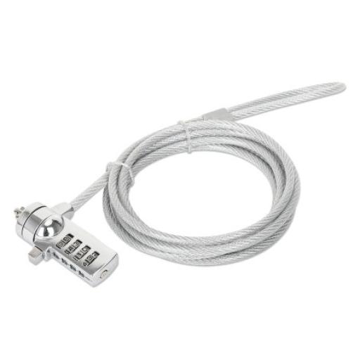 [MANHATTAN_440448] Candado de seguridad para laptop con ranura K-slot Manhattan.