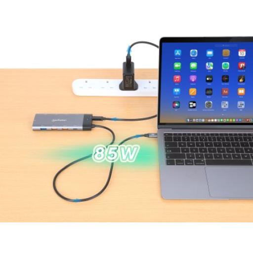[MANHATTAN_130714] Docking Station USB-C para monitor dual 8K Manhattan.