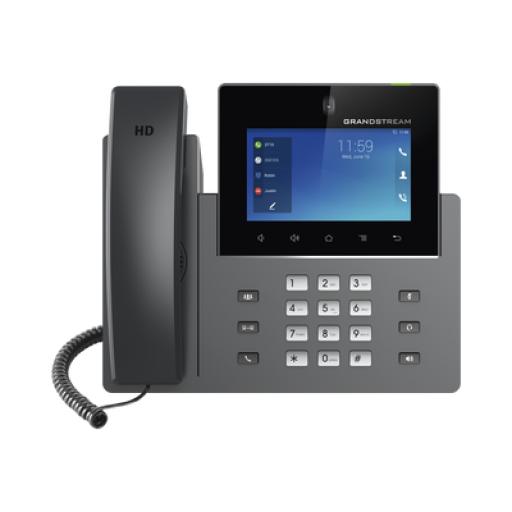 [GRANDSTREAMNETWORKS_GXV3450] Grandstream Networks Teléfono IP Android 11, 16 líneas SIP con 12 cuentas, pantalla táctil  5", puertos Gigabit, Wi-Fi, Bluetooth, PoE, codec Opus, IPV4/IPV6 con gestión en la nube GDMS