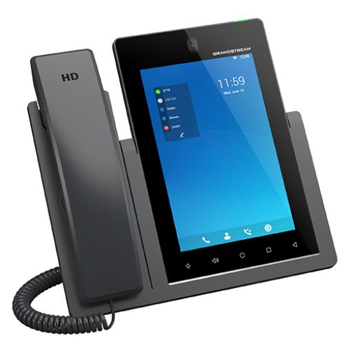 [GRANDSTREAMNETWORKS_GXV3470] Grandstream Networks Teléfono IP Android 11, 16 líneas SIP con 16 cuentas, pantalla táctil  7", puertos Gigabit, Wi-Fi, Bluetooth, PoE, codec Opus, IPV4/IPV6 con gestión en la nube GDMS