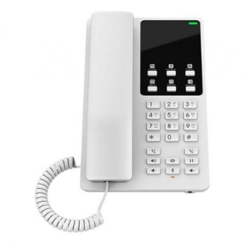 [GRANDSTREAMNETWORKS_GHP620W] Grandstream Networks Teléfono IP Hotelero Wi-Fi, 2 líneas SIP con 2 cuentas, codec Opus, IPV4/IPV6, color blanco, con gestión en la nube GDMS