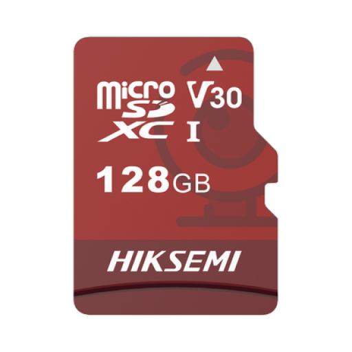 [HIKSEMIBYHIKVISION_HS-TF-E1/128G] HIKSEMI by HIKVISION Memoria microSD / Clase 10 de 128 GB / Especializada Para Videovigilancia (Uso 24/7) / Compatibles con cámaras HIKVISION y Otras Marcas / 95 MB/s Lectura / 50 MB/s Escritura