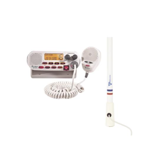 [COBRA_MRF45D/KIT5206] COBRA Kit de radio MRF45D | mas antena marina de fibra de vidrio TX-5206-SYS y soporte para antena 4186