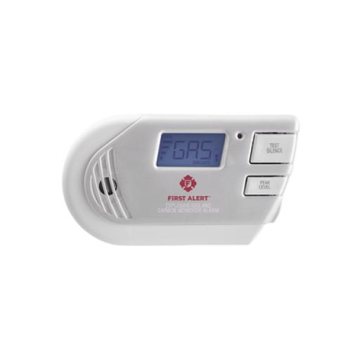 [FIRSTALERT_1039760] First Alert Detector Combo de Combinación de Gases Explosivos: Metano (GN), Propano (LP) y Monóxido de Carbono (CO), Con Pantalla Digital Retroiluminada, 120 Vca y Batería de Respaldo