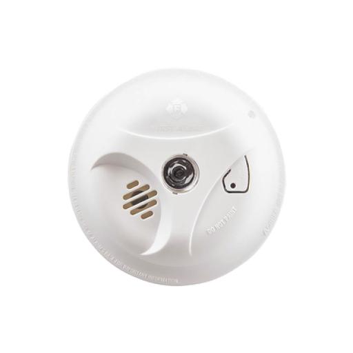 [FIRSTALERT_1039800] First Alert Detector de Humo Autónomo, No Requiere Panel, LED de Escape, Sensor por Ionización, Batería 9 V reemplazable  